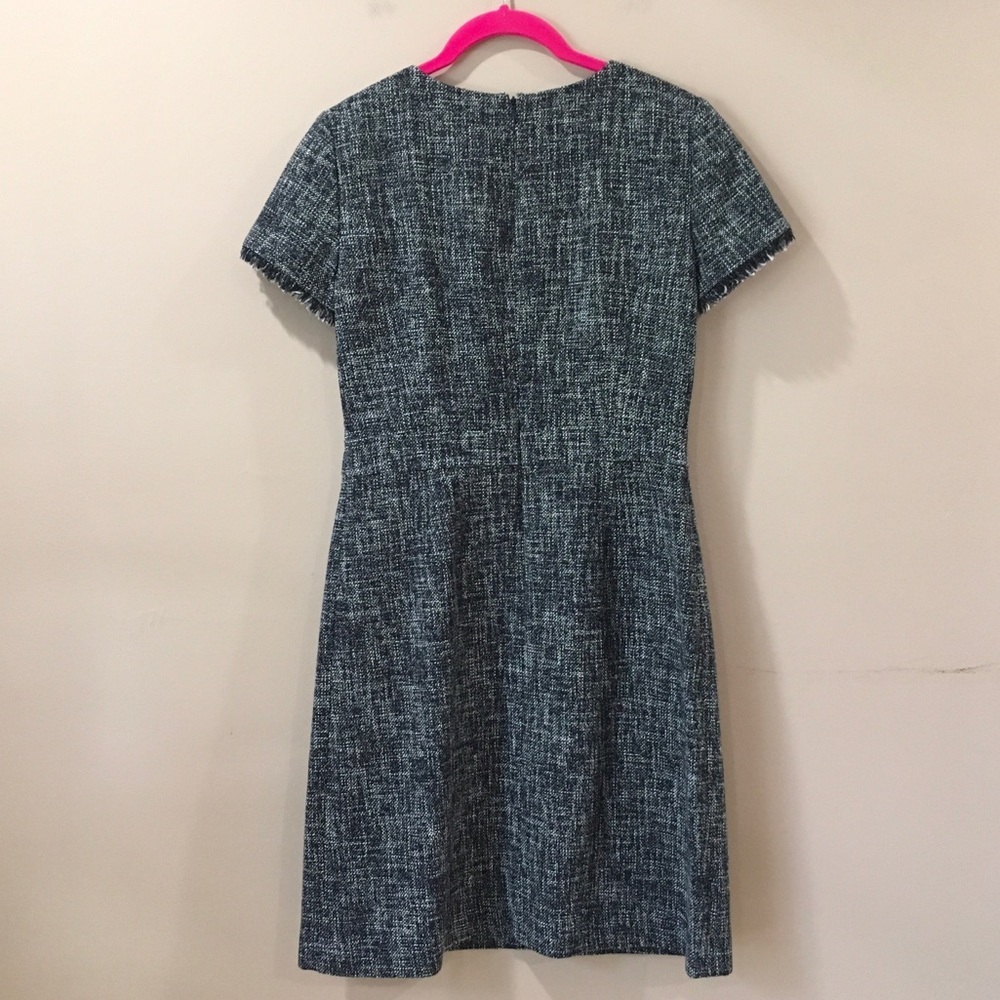 Brooks Brothers Women’s Tweed Sheath Dress Cotton Blend cap Sleeve Size 4 - Picture 7 of 9